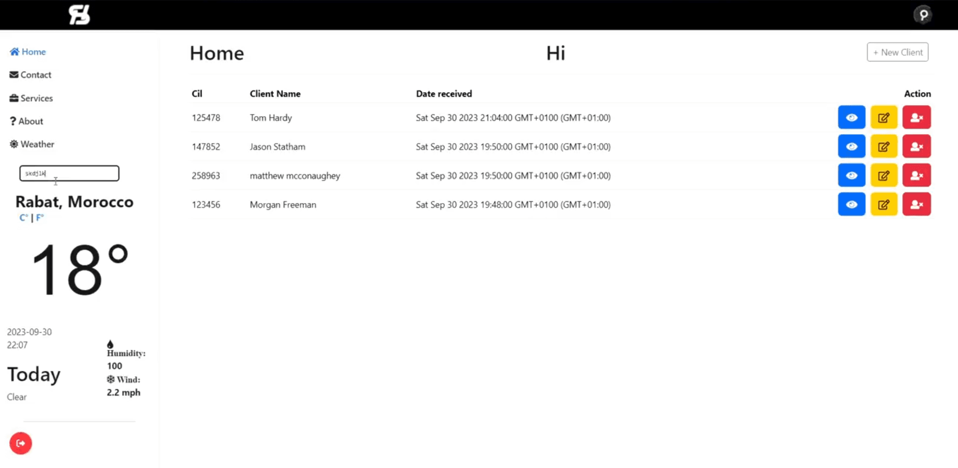 Redal — CRUD App