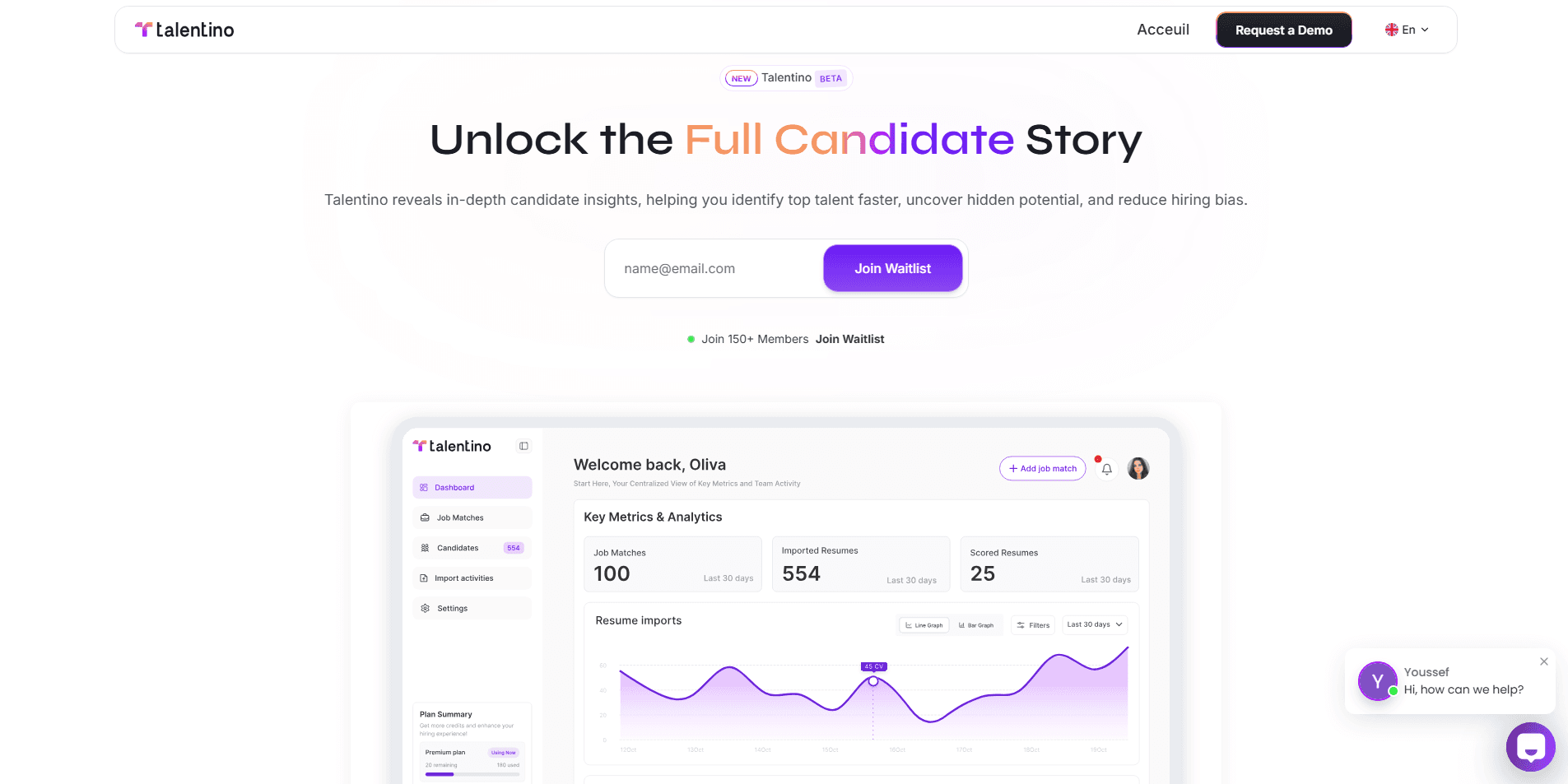 Talentino — Website & SaaS Platform